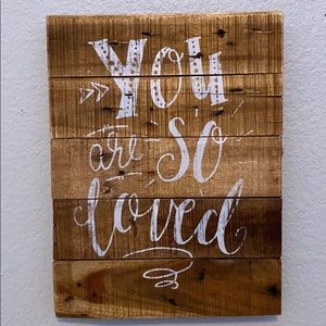 You Are So Loved wooden frame
